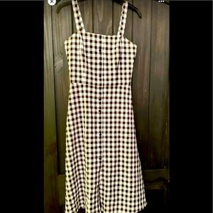 Gianni Bini black and white checker dress
